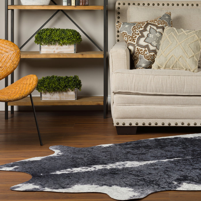 Mercury Row® Albury Cowhide Gray Rug & Reviews Wayfair